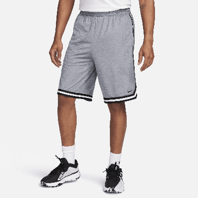 Shop Nike Men's Dna Dri-fit 10" Basketball Shorts In Grey