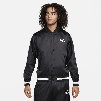 Shop Nike Men's Dna Repel Basketball Jacket In Black