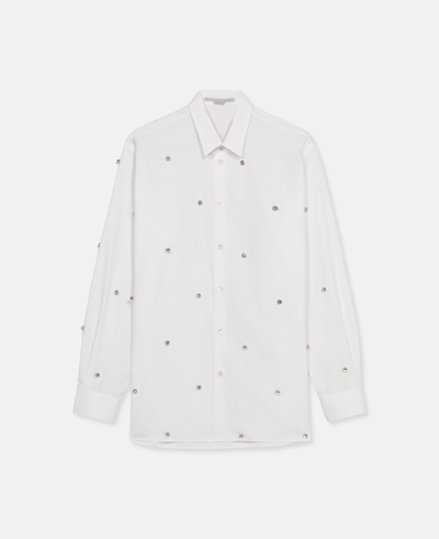 Shop Stella Mccartney Star Boyfriend Shirt In Pure White