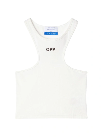 Shop Off-white Off Stamp Rib Rowing Top In White