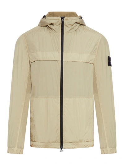 Shop Stone Island Technical Fabric Jacket In Nude & Neutrals
