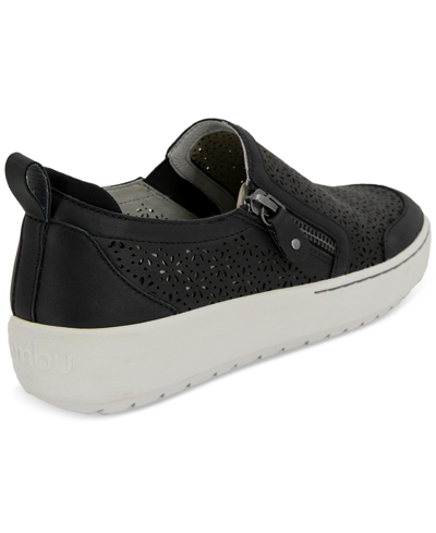 Shop Jambu Women's July Wide Slip- On Zip Sneakers In Black