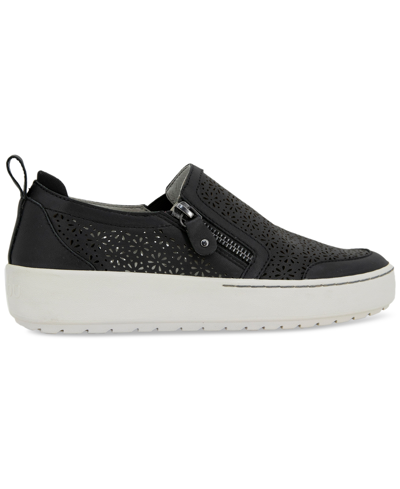 Shop Jambu Women's July Wide Slip- On Zip Sneakers In Black