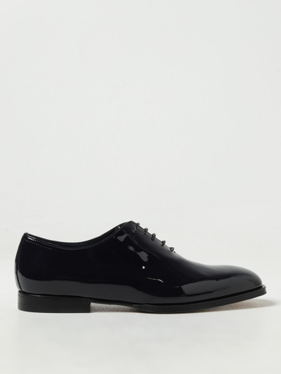 Shop Moreschi Patent Leather Oxford Shoes In Navy