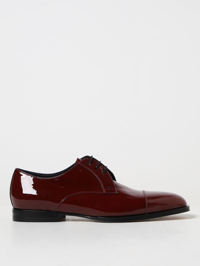 Shop Moreschi Patent Leather Derby In Red