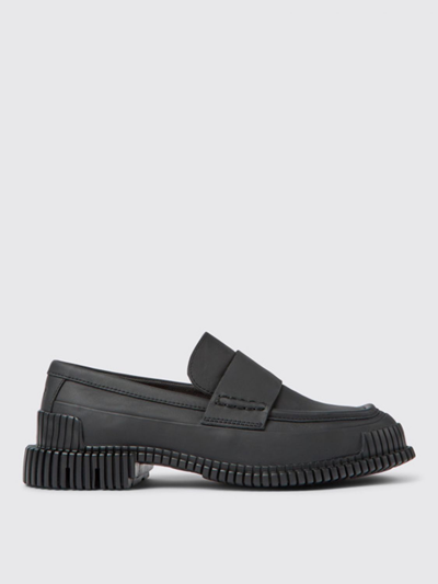 Camper Leather Moccasins In Black