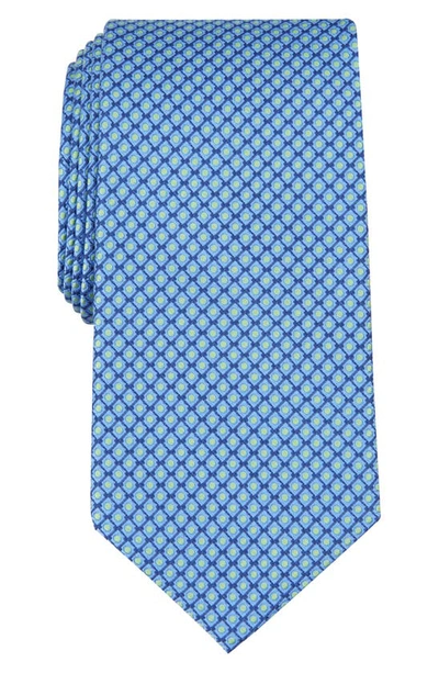 Shop Ted Baker Rey Mini Geo Silk Blend Tie In Light Blue