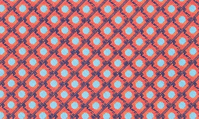 Ted Baker Rey Mini Geo Silk Blend Tie In Melon