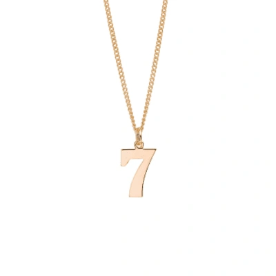 Shop Tilly Sveaas Gold Number 7 Necklace