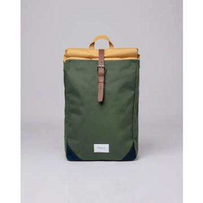 Shop Sandqvist Multi Dawn Green Kurt Backpack