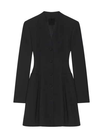 Shop Givenchy Women's Tailored Dress In Wool In Black