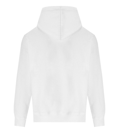 Shop Dsquared2 Leaf Cool White Hoodie