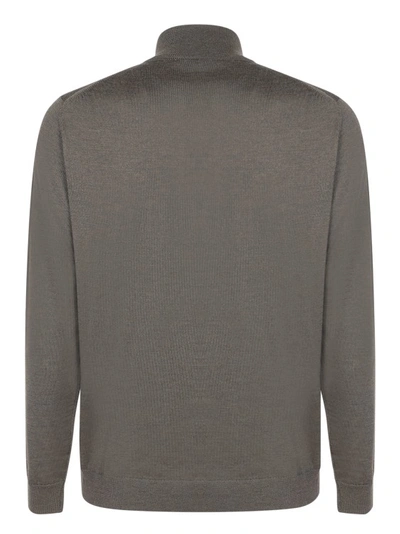 Shop Zanone Wool Pullover In Grey