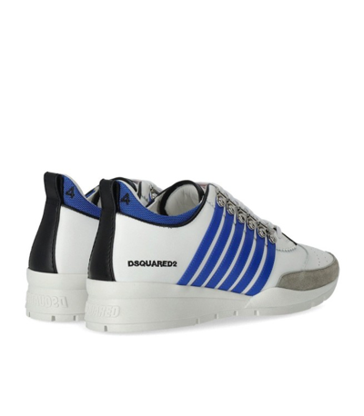 Shop Dsquared2 Legendary White Blue Sneaker