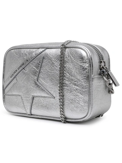 Shop Golden Goose Silver Leather Mini Star Bag