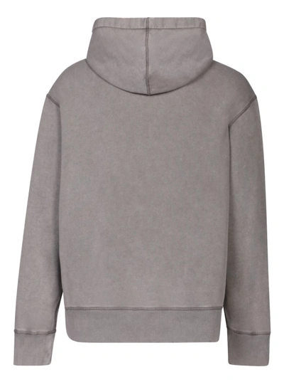 Shop Ami Alexandre Mattiussi Cotton Hoodie In Grey