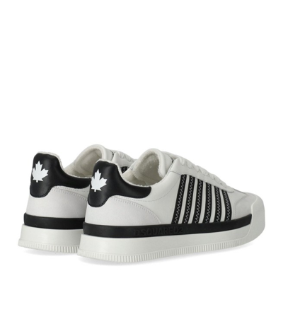 Shop Dsquared2 New Jersey White And Black Sneaker