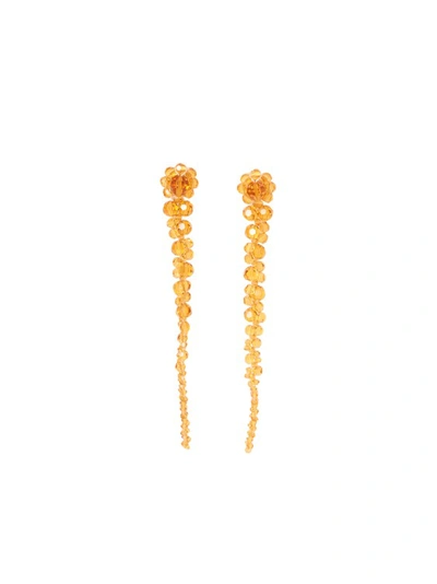 Shop Simone Rocha Drip Gold Earrings