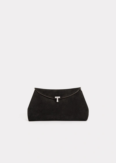 Shop Totême T-lock Clutch Espresso