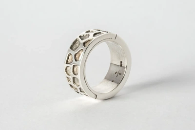 Shop Parts Of Four Sistema Ring (mega Pavé, 9mm, Pa+dia) In Polished Sterling Silver