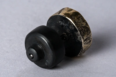 Shop Parts Of Four Stud Earring (fuse, 0.6 Ct, Diamond Slab, Ka18k+dia) In Black 18k Gold