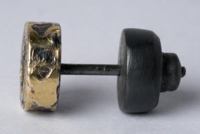 Shop Parts Of Four Tiny Stud Earring (fuse, 0.1 Ct, Diamond Slab, Ka18k+dia) In Black 18k Gold