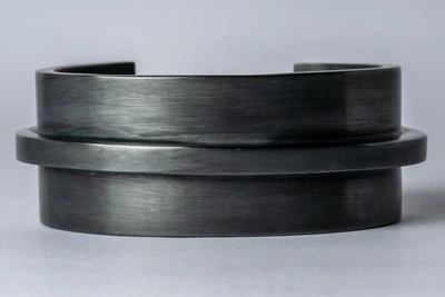 Shop Parts Of Four Ultra Reduction Ridge Bracelet (30mm, Kas) In Black Acid Silver