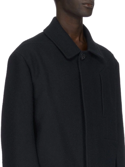 Shop Rick Owens Men Jumbo Mac Coat In 09 Black
