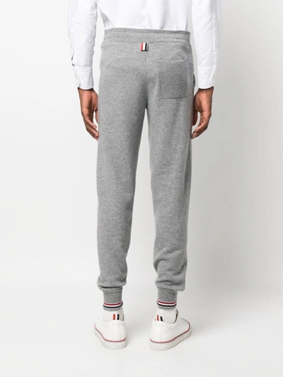 Shop Thom Browne Men Cashmere Track Pants In 055 Light Grey