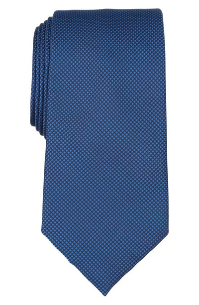 Shop Ted Baker Textured Solid Silk Blend Tie In Blue