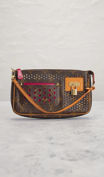 Shop Fwrd Renew Louis Vuitton Pouch Pochette Accessoires Shoulder Bag In 棕色