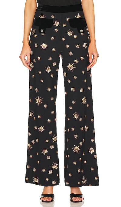 Shop Camilla Flared Pants In Black,white