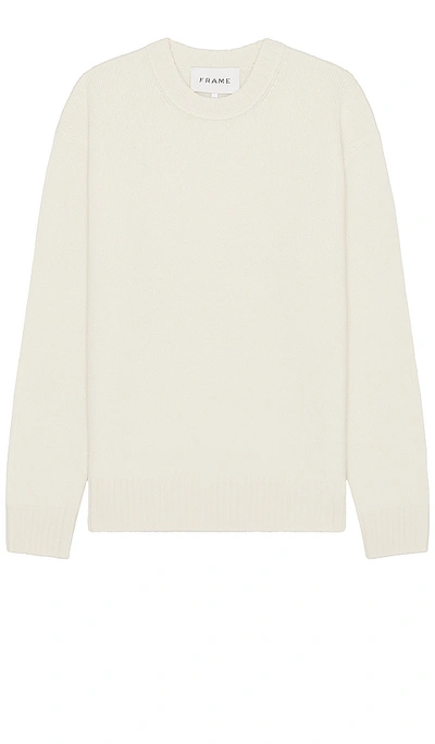 Shop Frame Cashmere Sweater In Cream
