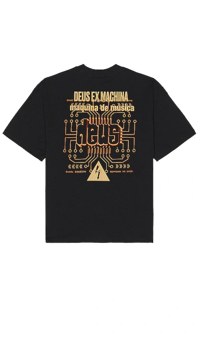 Shop Deus Ex Machina Maquina De Musica Tee In Black