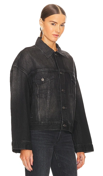 Shop Grlfrnd Christi Oversized Denim Jacket In Black