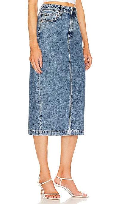 Grlfrnd Robin Midi Pencil Skirt In Blue