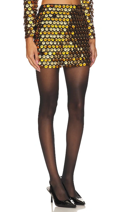 Shop Line & Dot Mina Skirt In Metallic Gold