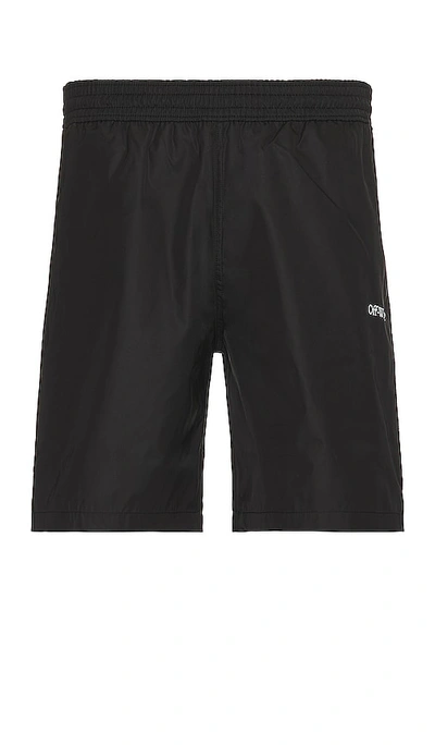 Shop Off-white Surfer Swimshorts In Black