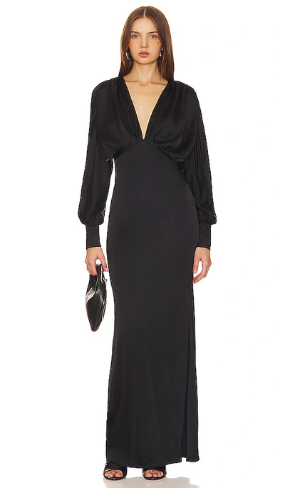 Shop Nbd Solange Gown In Black