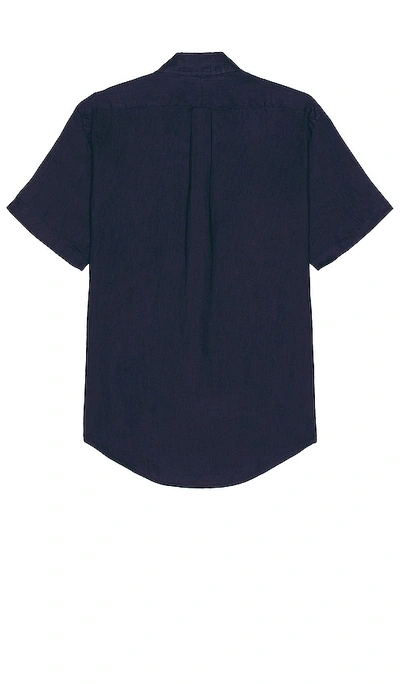 Shop Polo Ralph Lauren Piece Dye Sport Shirt In Navy