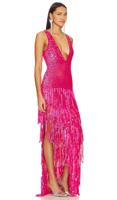 Shop Retroféte Libra Dress In Pink
