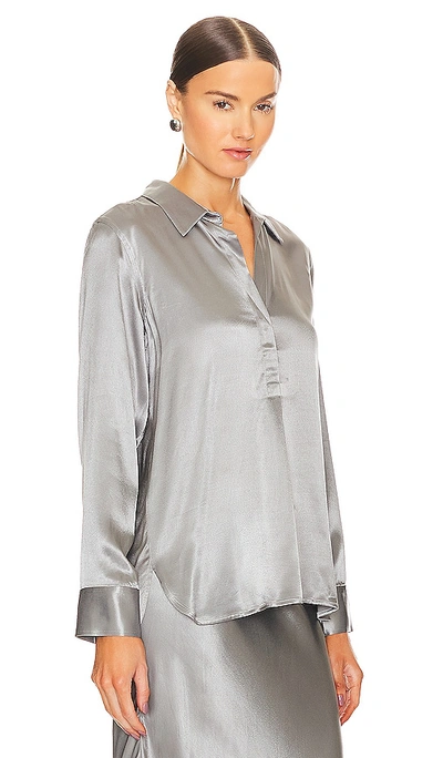 Shop Rails Nissa Top In Metallic Silver