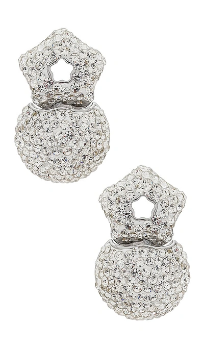 Shop Lele Sadoughi Star Flower Hinge Earrings In 水晶