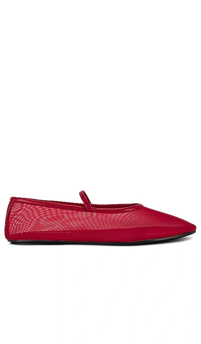 Shop Jeffrey Campbell Swan-lake Flat In Red