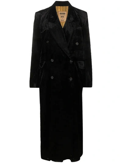 Shop Uma Wang Women Cavolo Coat In Uw900 Black