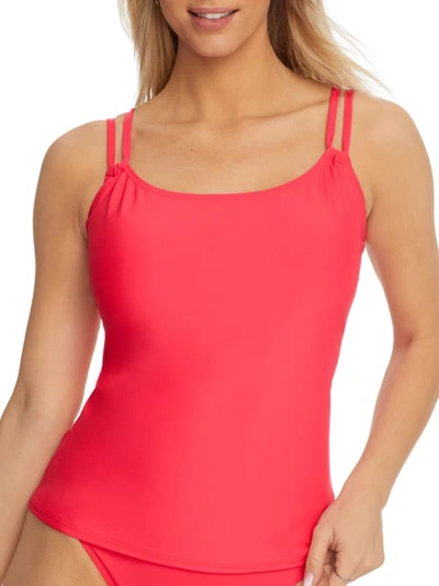 Shop Sunsets Taylor Underwire Tankini Top In Geranium