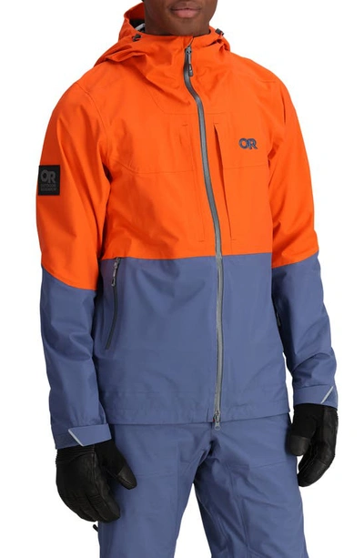 Shop Outdoor Research Carbide Pertex® Shield Waterproof Snow Jacket In Spice/ Dawn