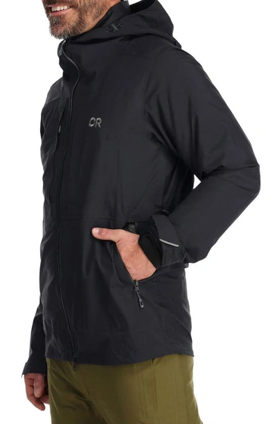Shop Outdoor Research Carbide Pertex® Shield Waterproof Snow Jacket In Black