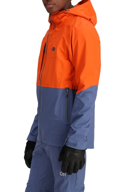 Shop Outdoor Research Carbide Pertex® Shield Waterproof Snow Jacket In Spice/ Dawn