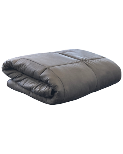 Shop Dreamlab Soft Sherpa Reversible 15lb Weighted Blanket With Washable Cover,  Charcoal/ivory